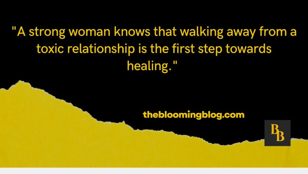 A strong woman loves forgives walks away quote