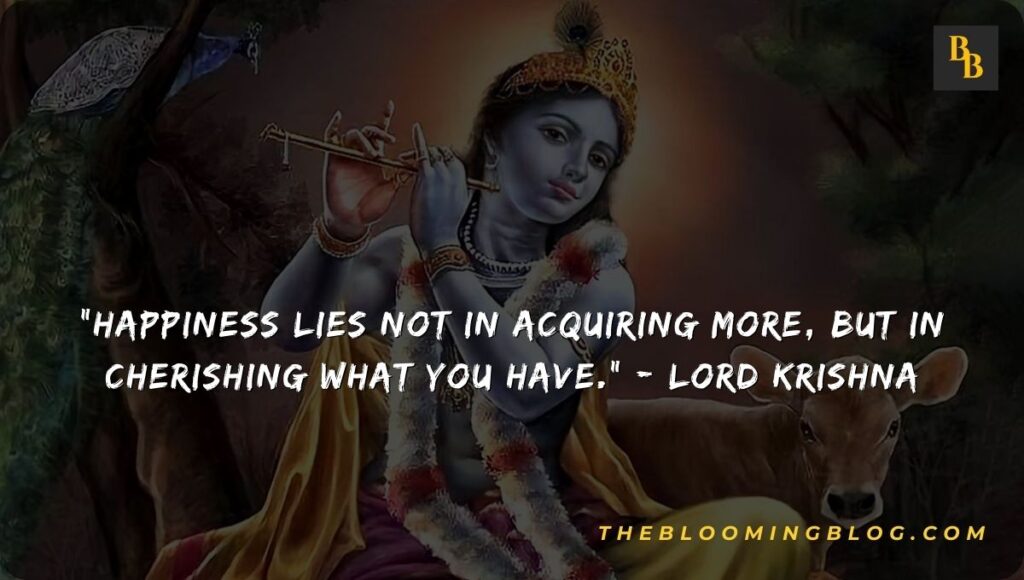 Lord Krishna Quotes On Happiness